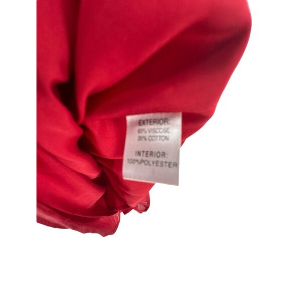 Judith March Houndstooth Crimson Tiered Lined Top University of Alabama Large - Picture 11 of 12